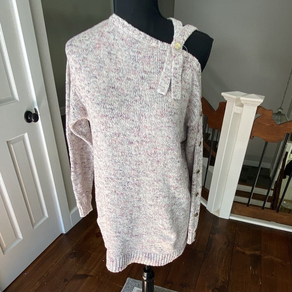 New York And Company: Soho Multicolored Off The Shoulder Sweater, Size S